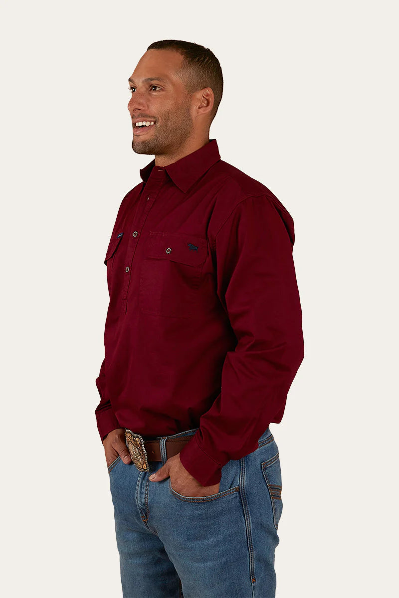 Load image into Gallery viewer, Ringers Western King River Mens Half Button Work Shirt
