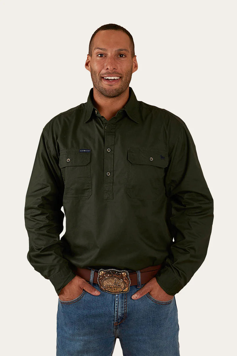 Load image into Gallery viewer, Ringers Western King River Mens Half Button Work Shirt
