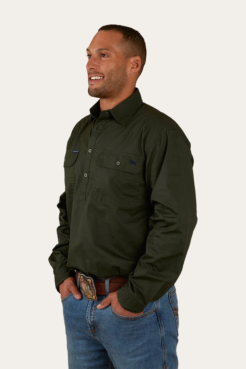 Load image into Gallery viewer, Ringers Western King River Mens Half Button Work Shirt
