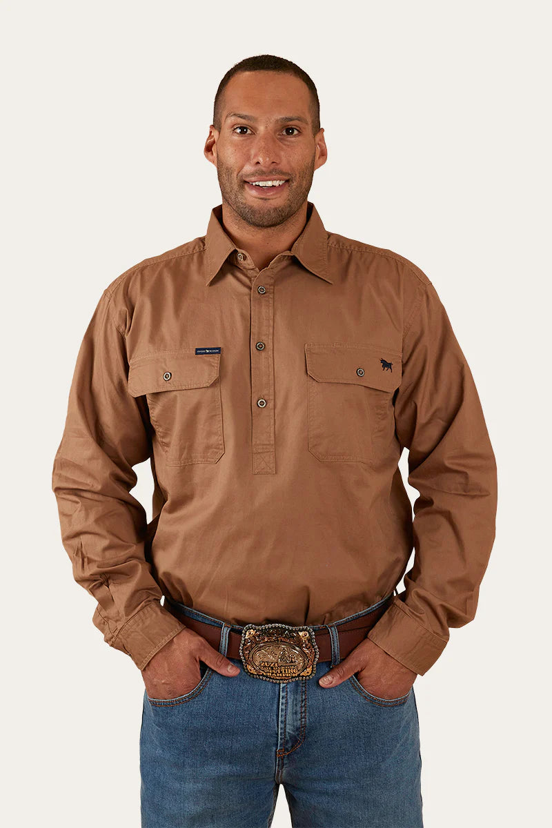 Load image into Gallery viewer, Ringers Western King River Mens Half Button Work Shirt
