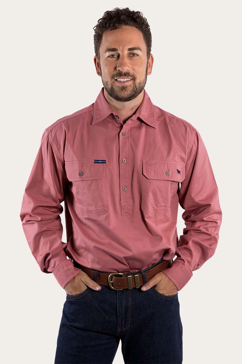 Load image into Gallery viewer, Ringers Western King River Mens Half Button Work Shirt
