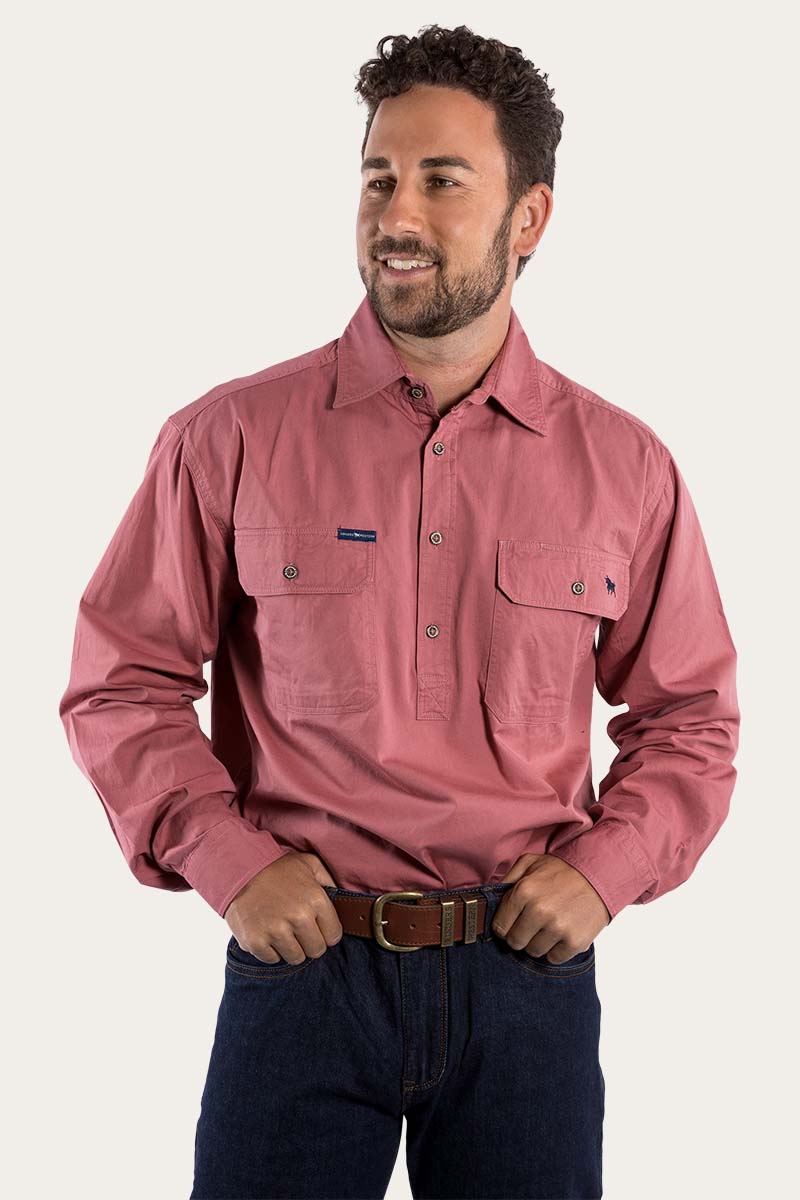 Load image into Gallery viewer, Ringers Western King River Mens Half Button Work Shirt
