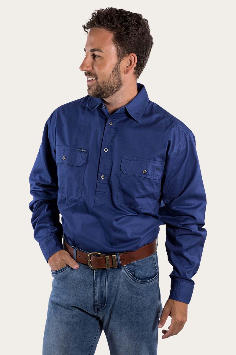 Load image into Gallery viewer, Ringers Western King River Mens Half Button Work Shirt
