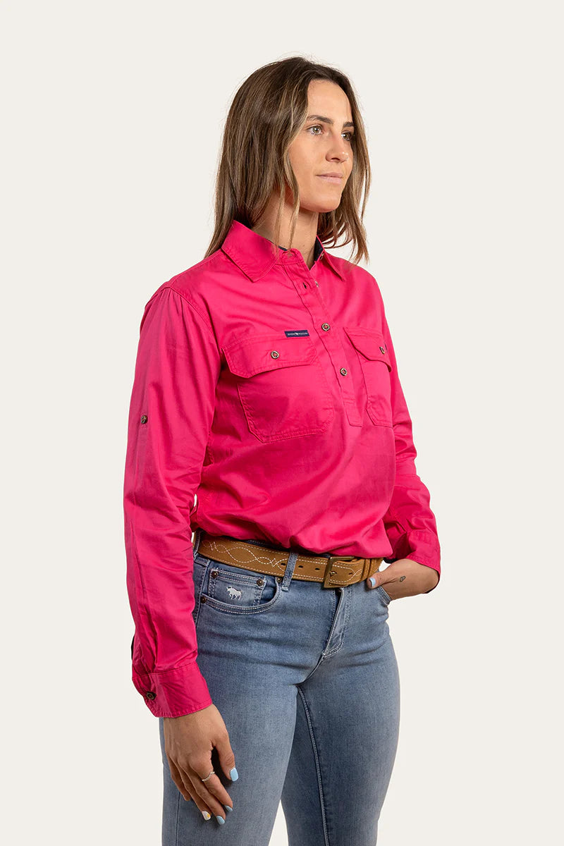 Load image into Gallery viewer, Ringers Western Pentecost River Womens Half Button Work Shirt
