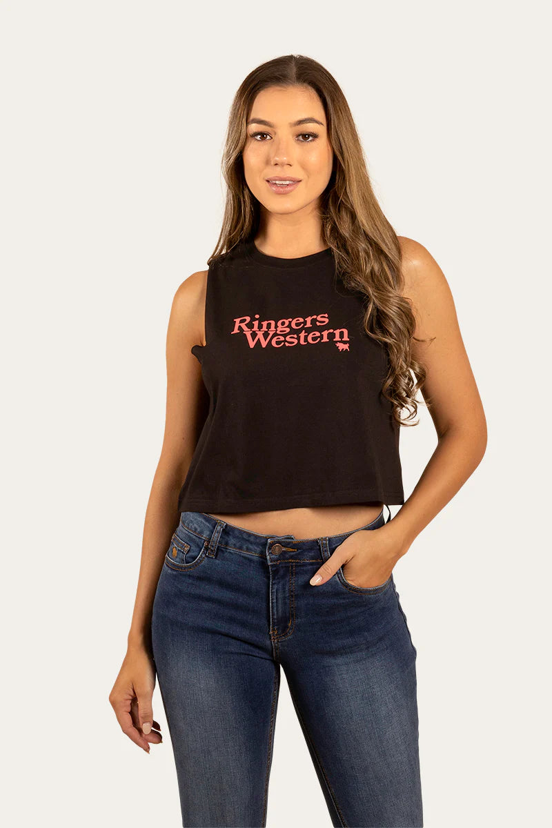 Load image into Gallery viewer, Ringers Western Monash Womens Crop Muscle Tank
