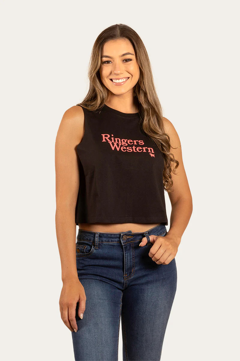 Load image into Gallery viewer, Ringers Western Monash Womens Crop Muscle Tank
