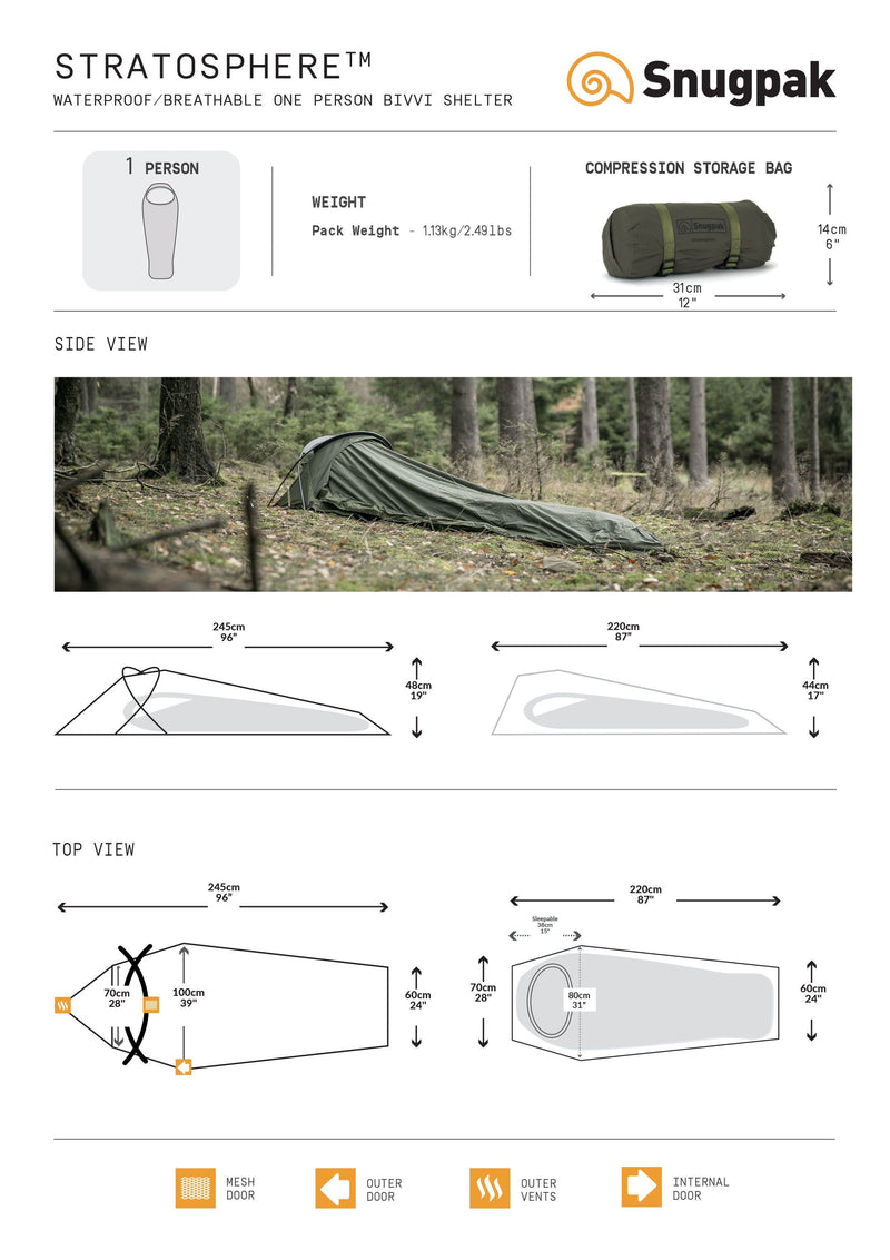 Load image into Gallery viewer, Snugpak Stratosphere Bivvy Shelter
