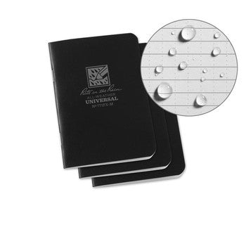 Rite in the Rain Mini Stapled Field Flex Notebook Universal - 3 Pack