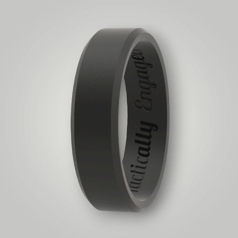 Load image into Gallery viewer, Wide Beveled Ring (Silicone)
